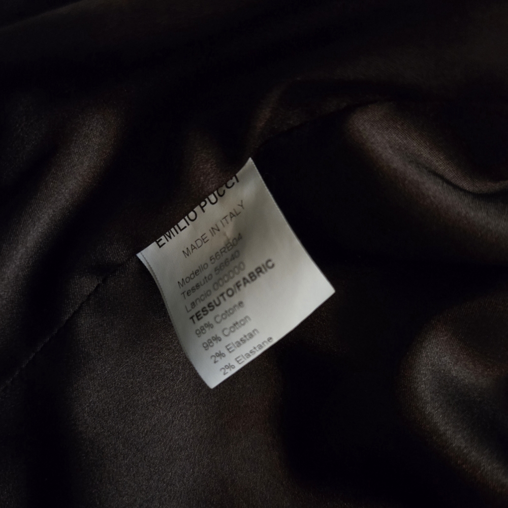 Emilio Pucci Vintage Pink and Brown Abstract Blazer - Picture 3 of 4